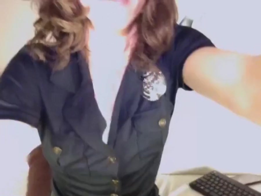 Shemale college girl stroking her huge uncut cock