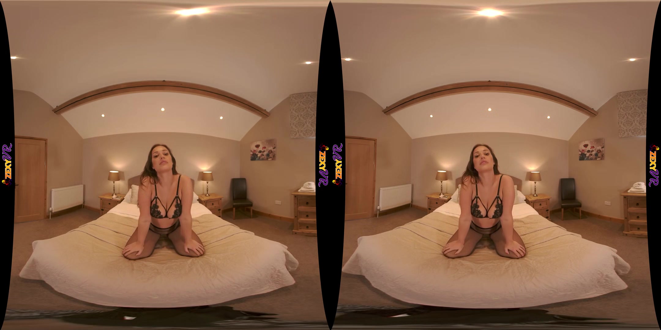 All Of The Fun - Big Tits Isobella X Striptease in Black Lingerie