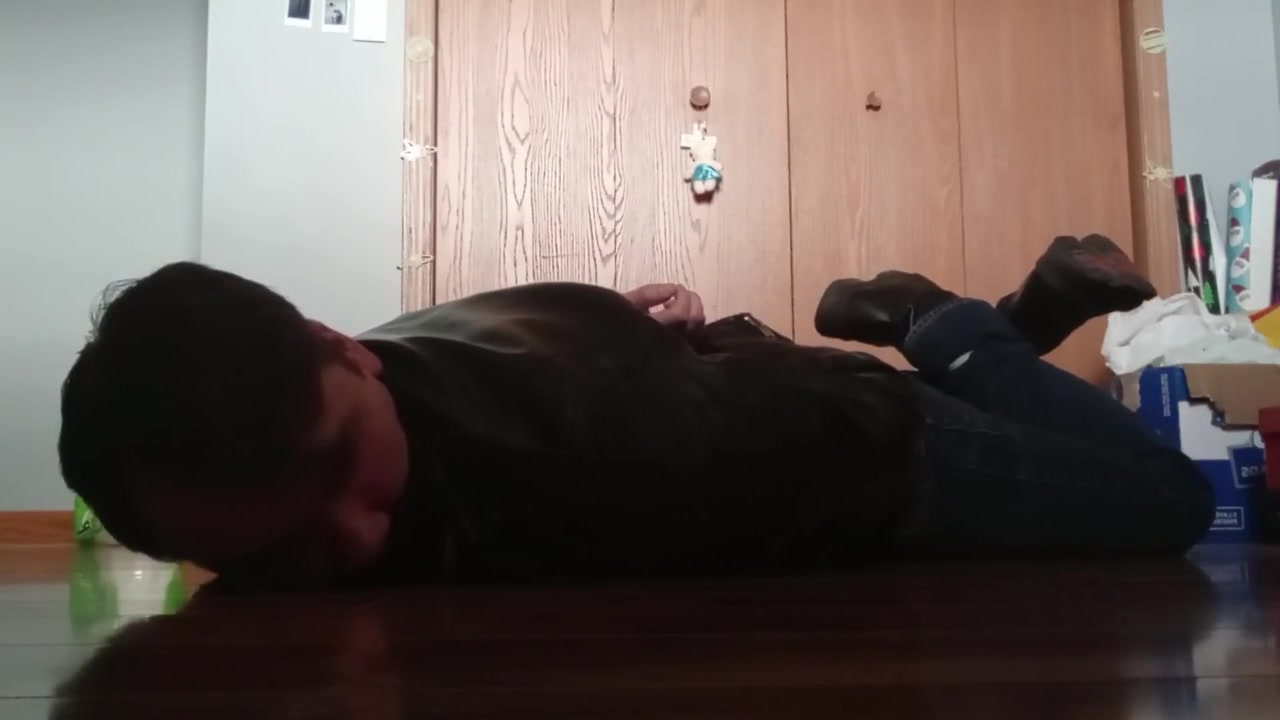 Ziptied, Whimpering And Cumming