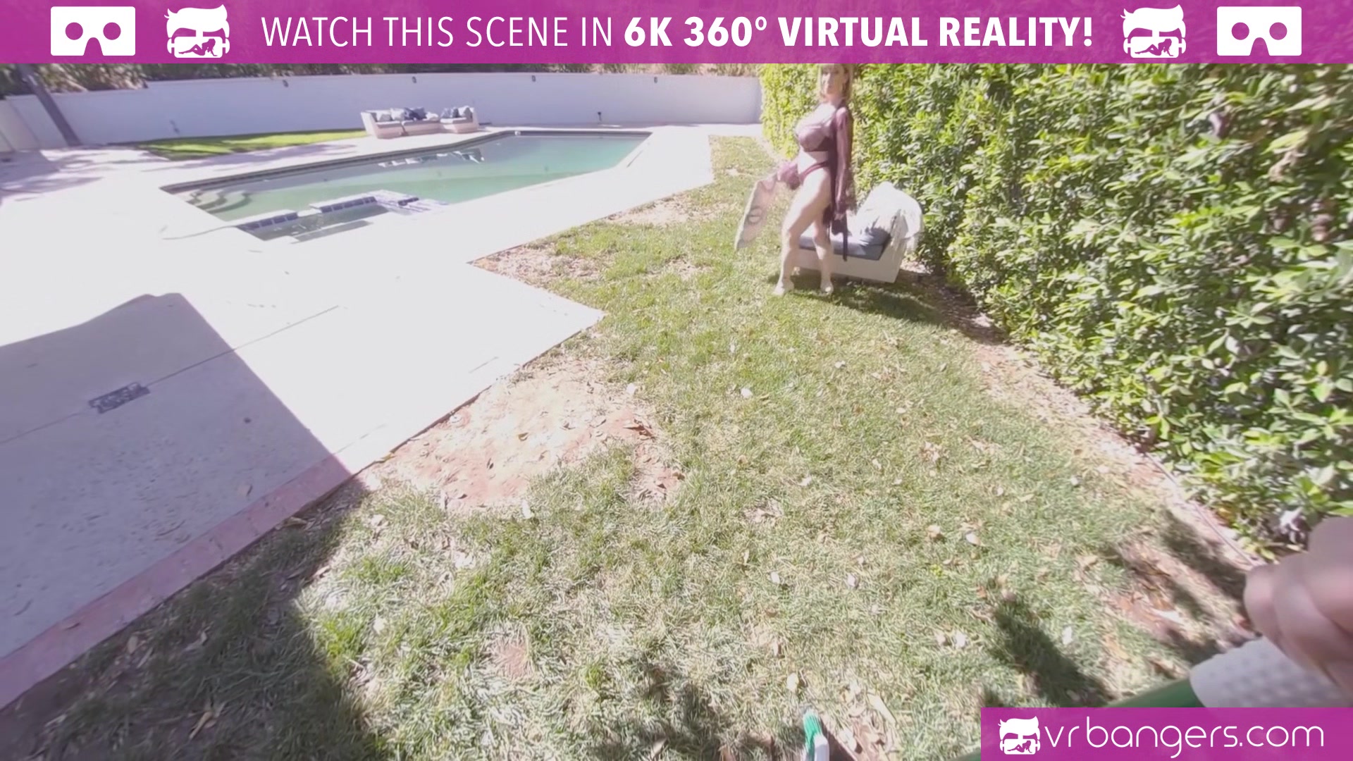VR BANGERS Randy brunette cougar fucks young gardener