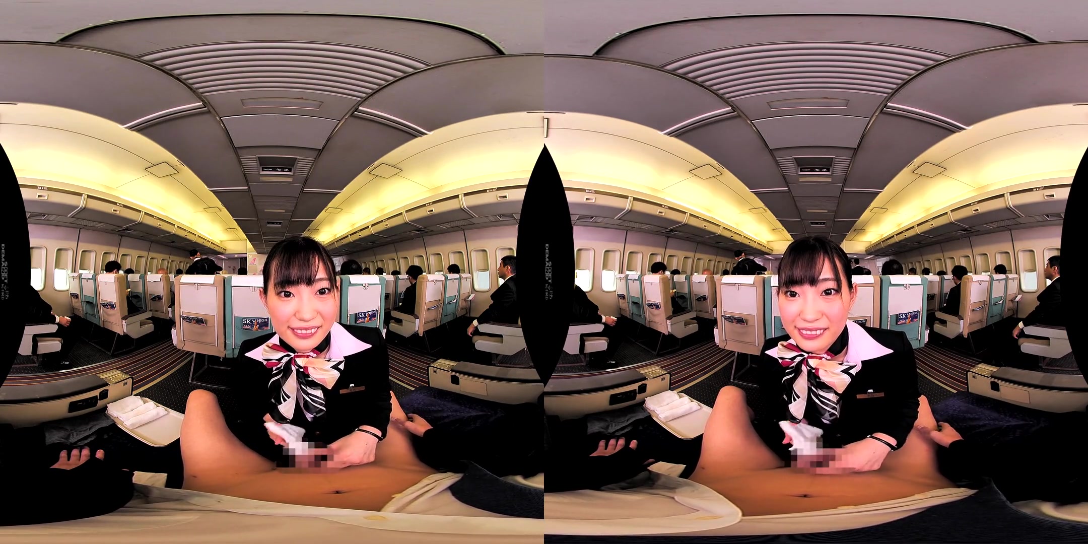 In-Flight Pussy Straddling VR 1 - Asian Uniform Public Sex