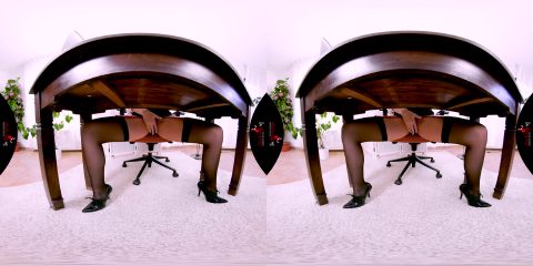 An Illicit Affair; office boss big tits upskirt nylons big tits blowjob