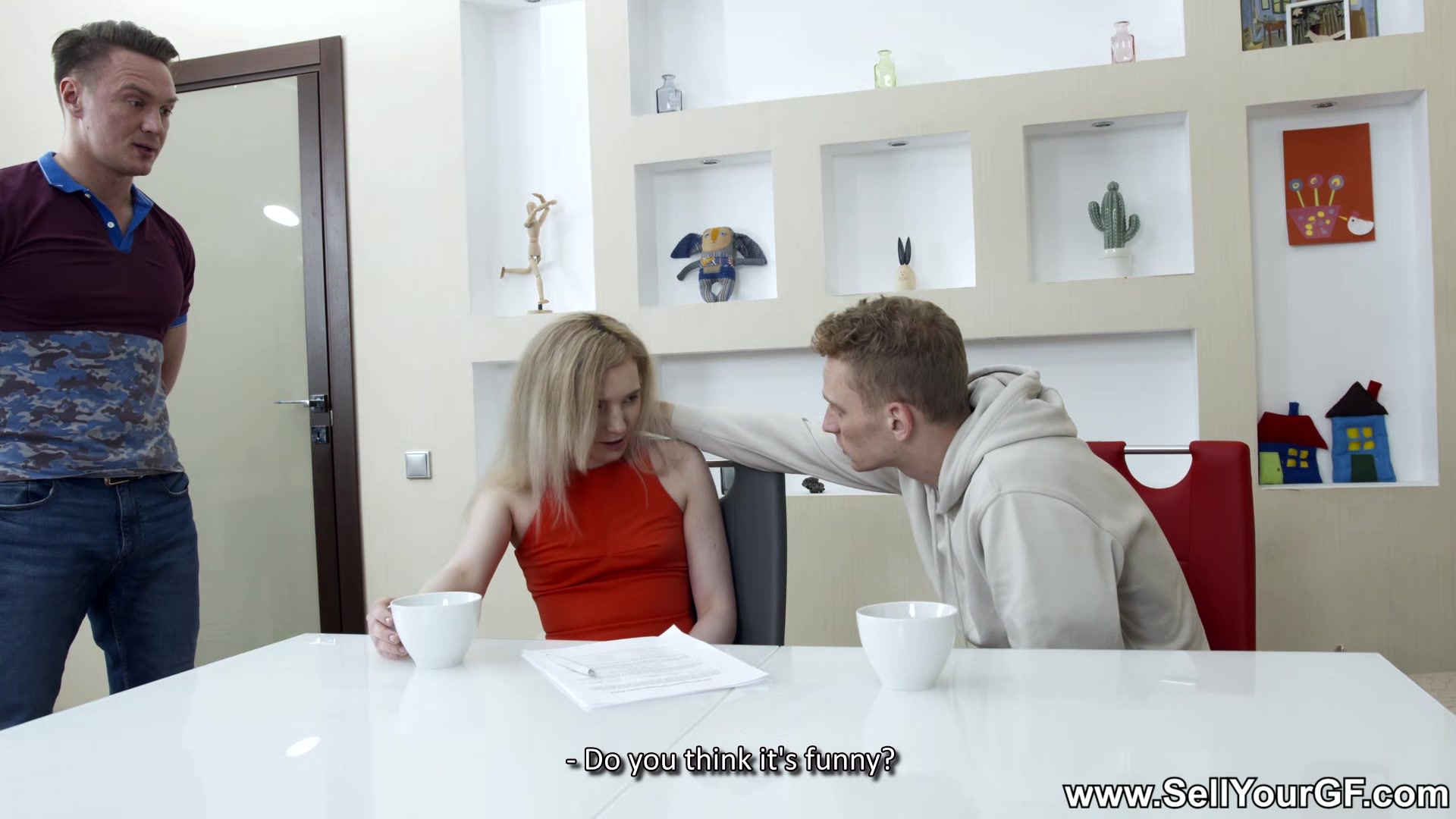 Sell Your GF - Lizi Smoke - Blonde fucked for dress loan