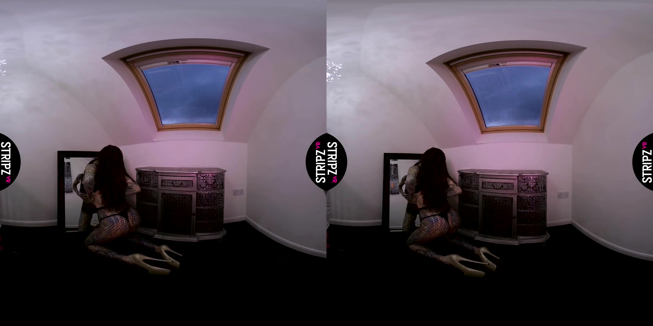 Becky Holt in Fishnets - StripzVR
