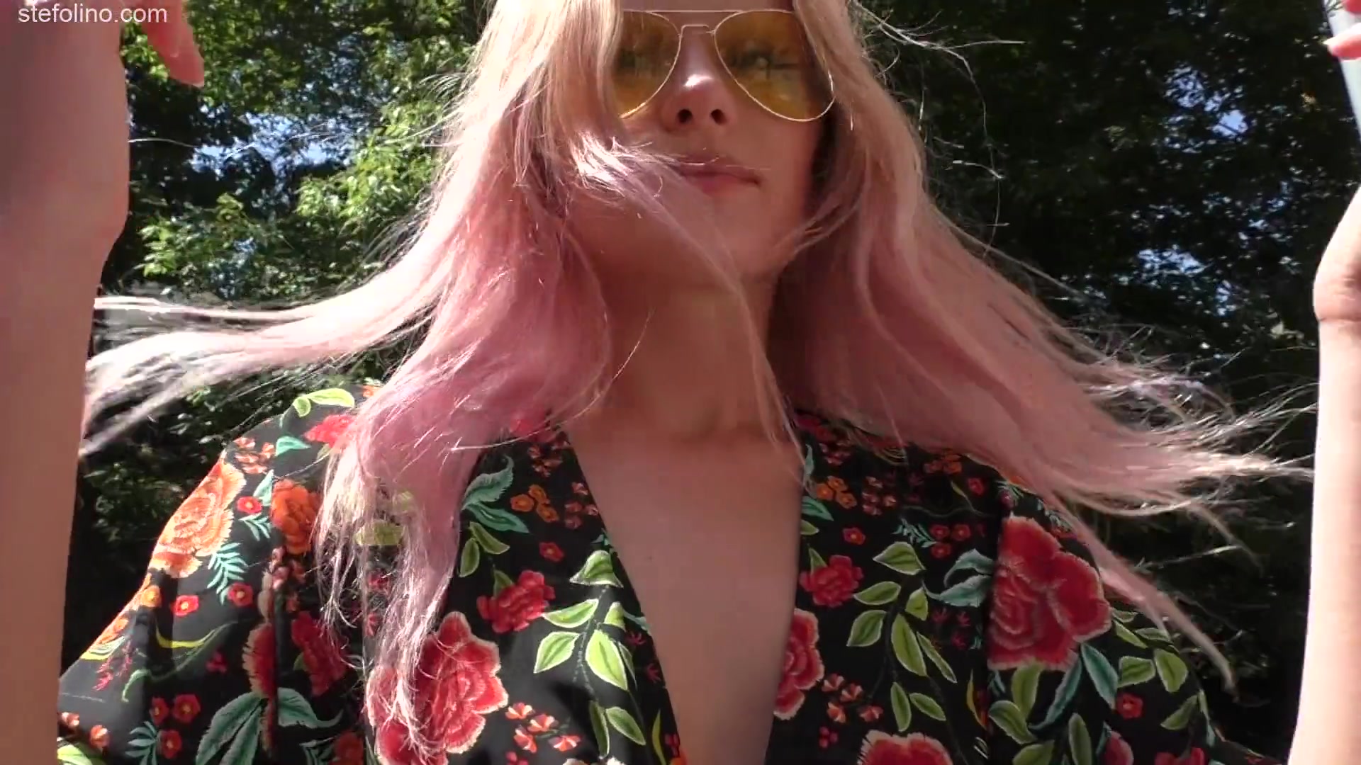 Fashion Model Nude Under Her Summerdress - Stefolino