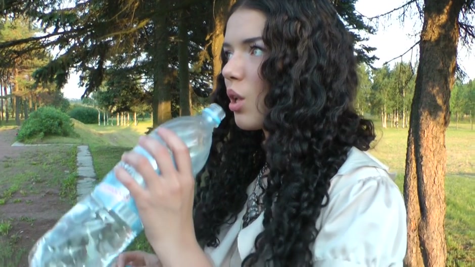 Beautiful gal gets fucked on a public playground