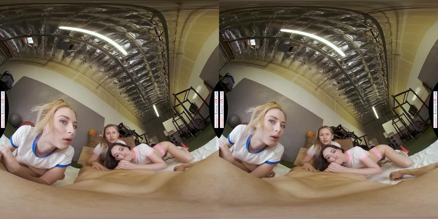 Sexy Babes, Kyler Quinn, Paige Owens, & Whitney Wright, Tag Team A Gym Stud