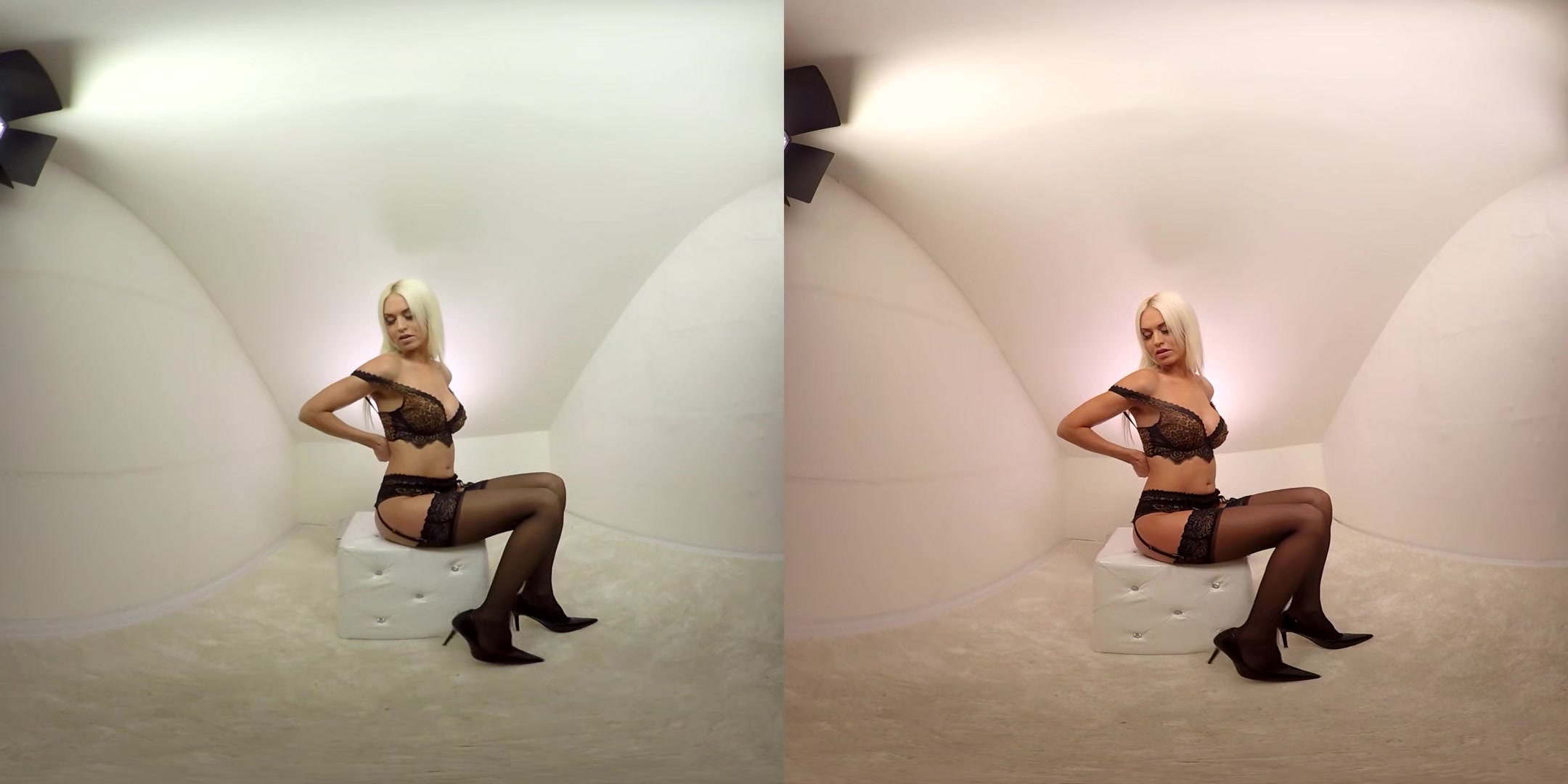 213 - Lena Love - Blonde In Lingerie Toying Pussy