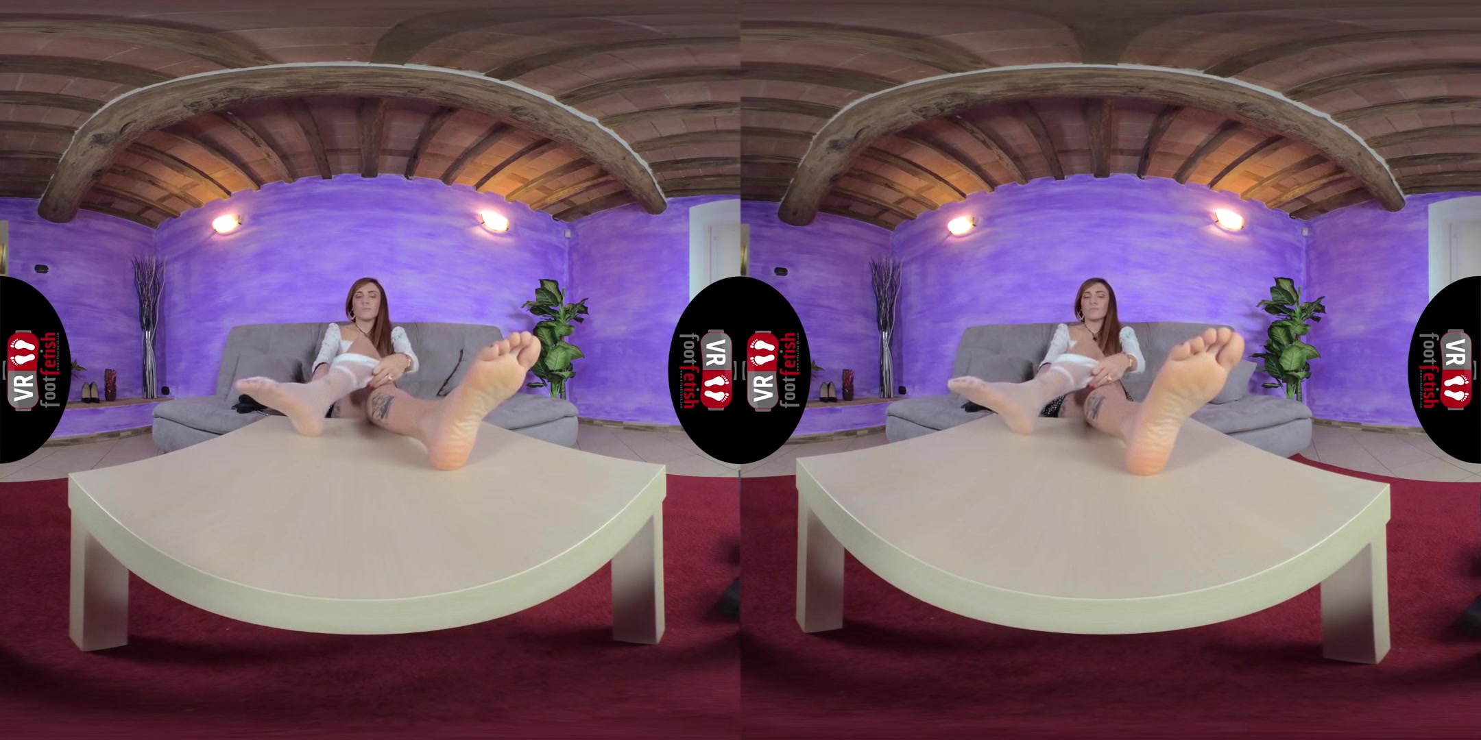 Gorgeously Seductive Aradia Shows Off Her Fabulous Feet - Virtual Reality Foot Fetish Special