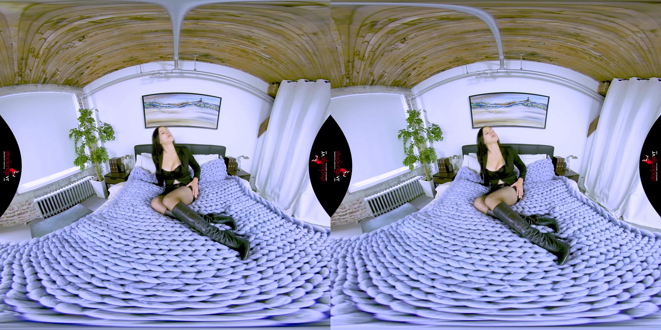 Strap On Devotion Miss Tindra Frost, the Scottish Milf - Sexy and Busty Brunette with a Thick Black Dildo