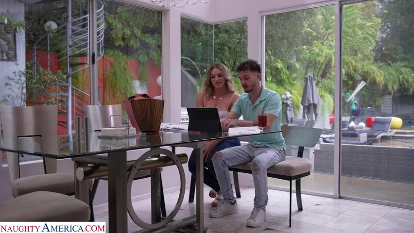 Sexy MILF Natalie Brooke needs her taxes done and her pussy pounded