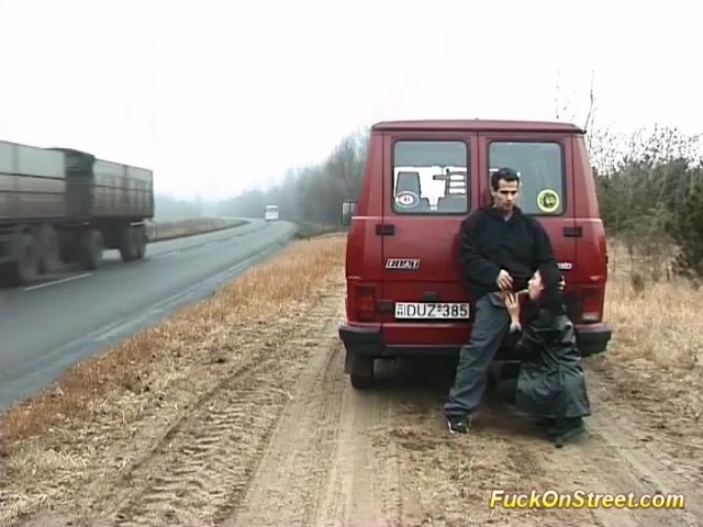 real fuck on big public street