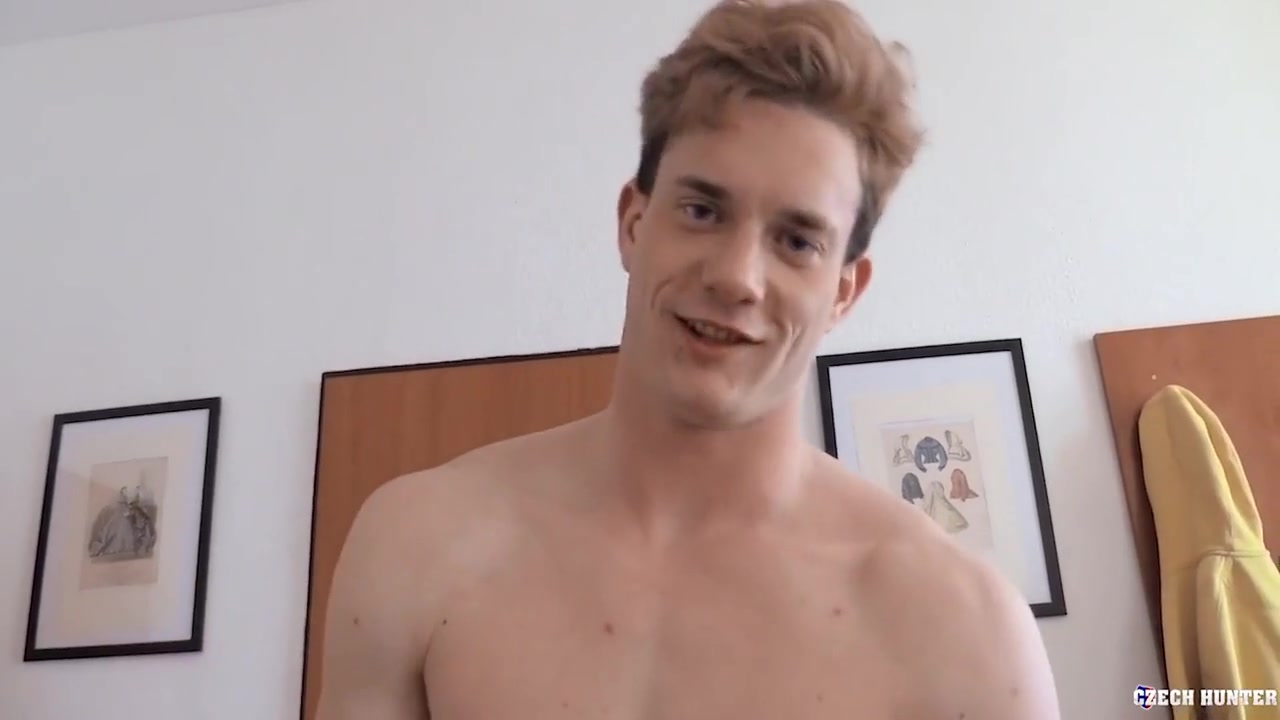 Blond Bodybuilder Is Straight But He Changes His Mind When He Gets Offered A Hard Cock