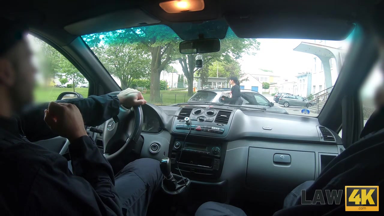LAW4k. Amazing hottie wants a new car but gets in hands of cops