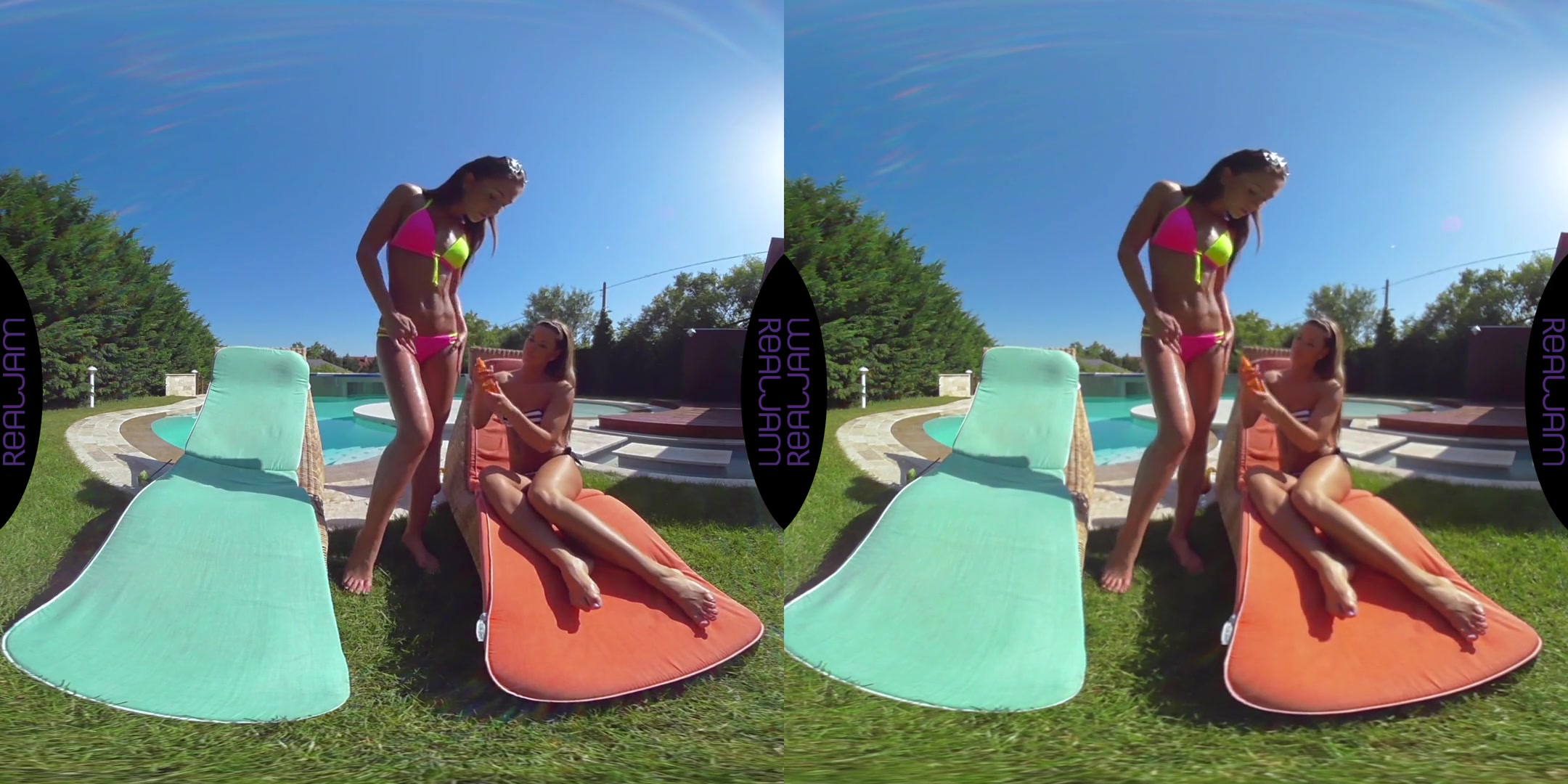 Alexis Brill & Athina Love in Hot Summer Day - RealJamVR