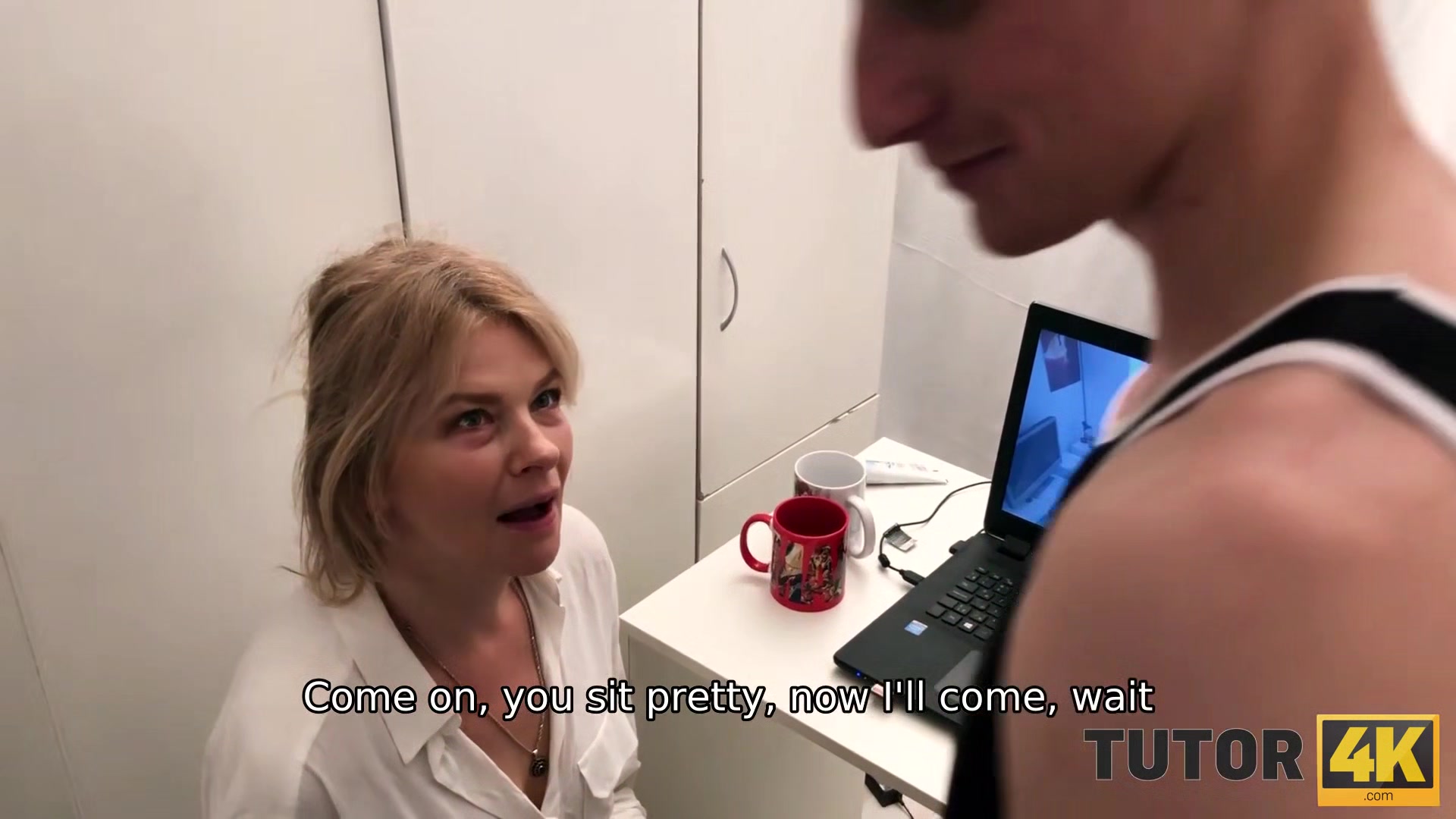 TUTOR4K. Guy doesnt pay tutor for lesson but just bangs older bitch