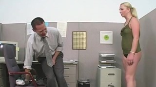 New employee gets back at her boss with some female domination