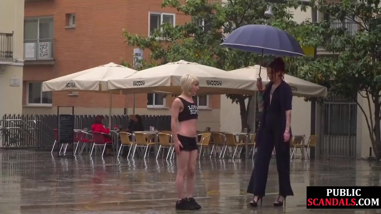 Sub Latina Outdoor Whipped In Public By Her Kinky Domina