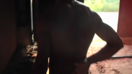 Hotty sucks for specie in an abandoned building