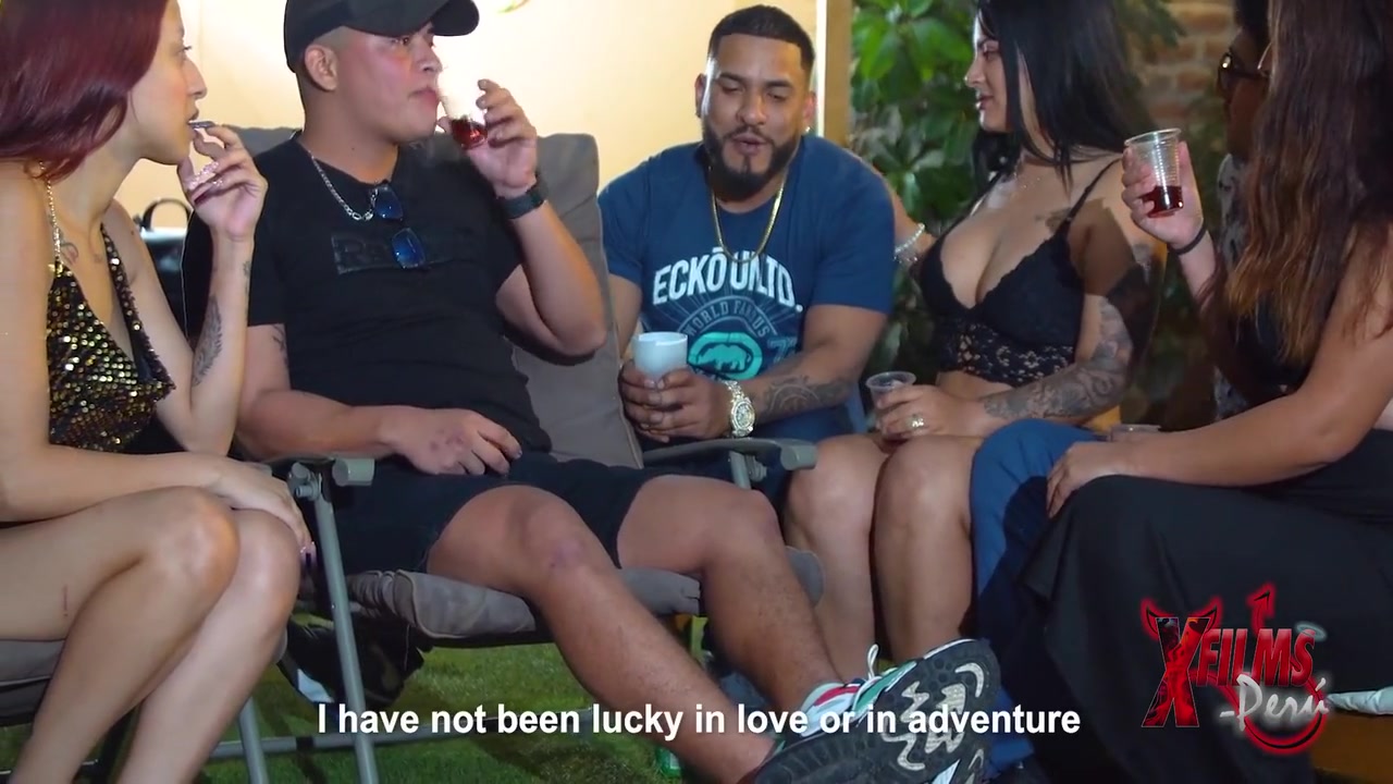 2 Venezuelan Women 1 Peruvian Woman And 3 Horny Men In An Outdoor Orgy