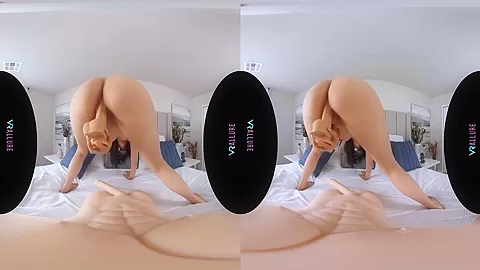 Nerdy Brunette Rides Her - Virtual Reality, Callie Jacobs And Lina Paige