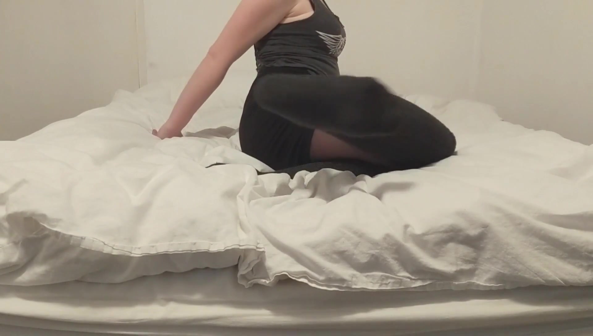 Knee High Socks And Nylon Tease