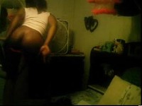 Nice Ebony Srip on Cam