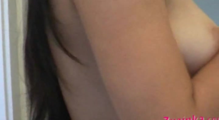 Zuzinka plays with three dildos in many positions
