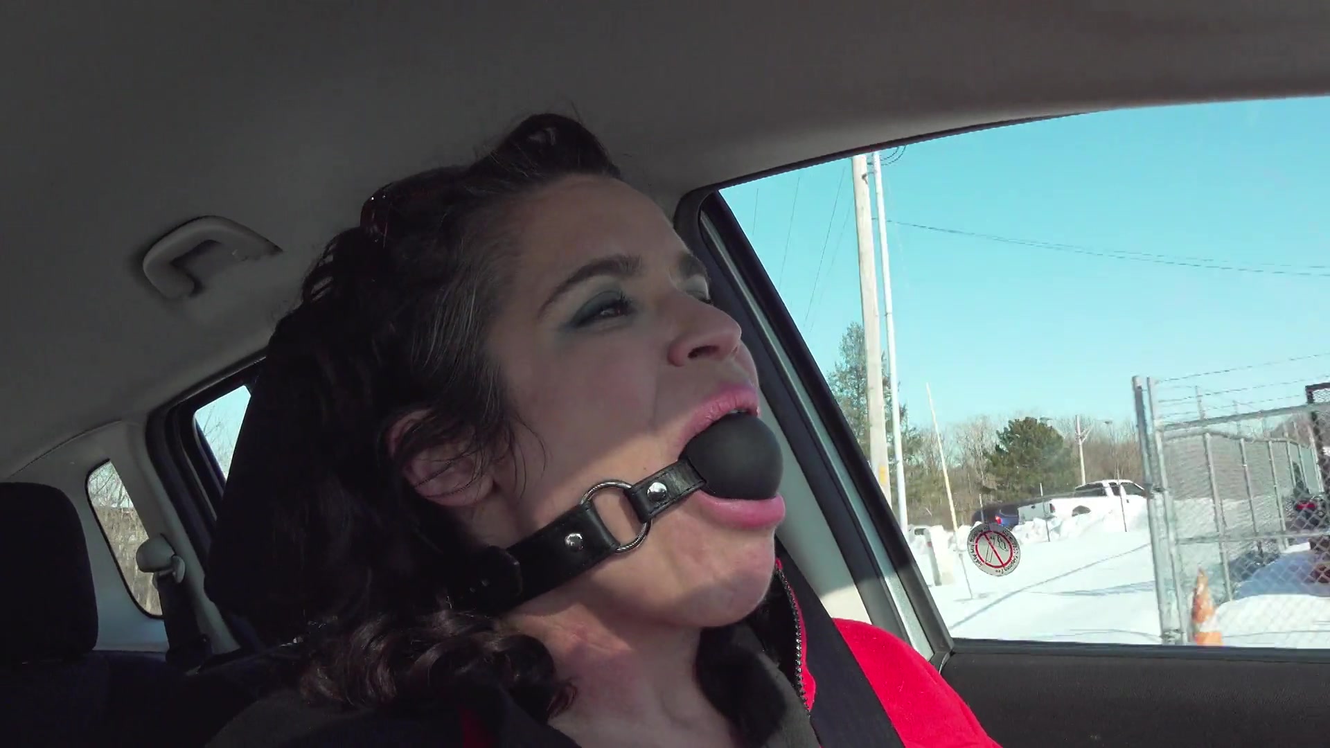 Ball Gagged Driving Challenge - Sammi Starfish