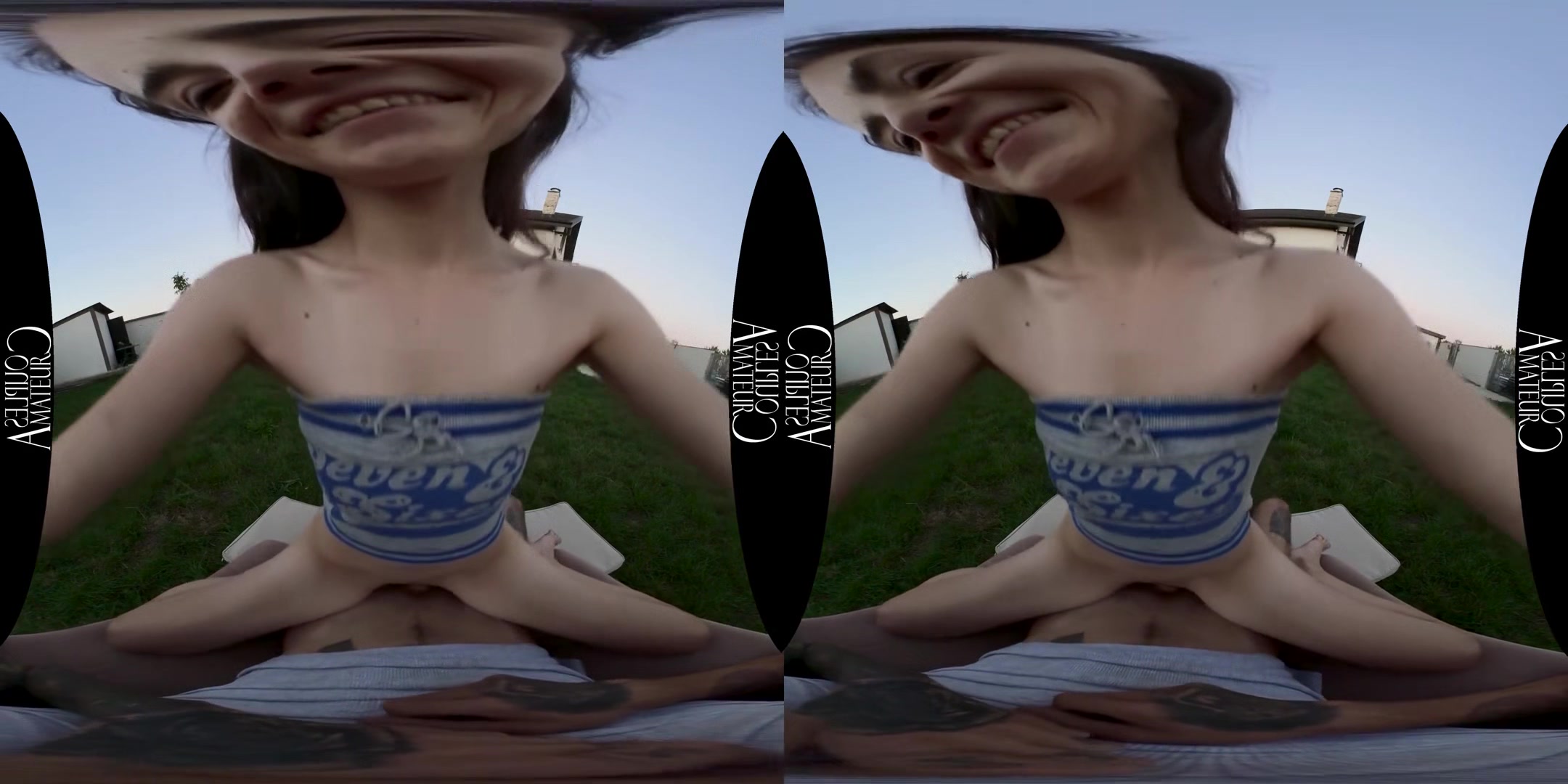 Sun Setting Quick-Fucking Outdoors; Hot Amateur Teen Blowjob