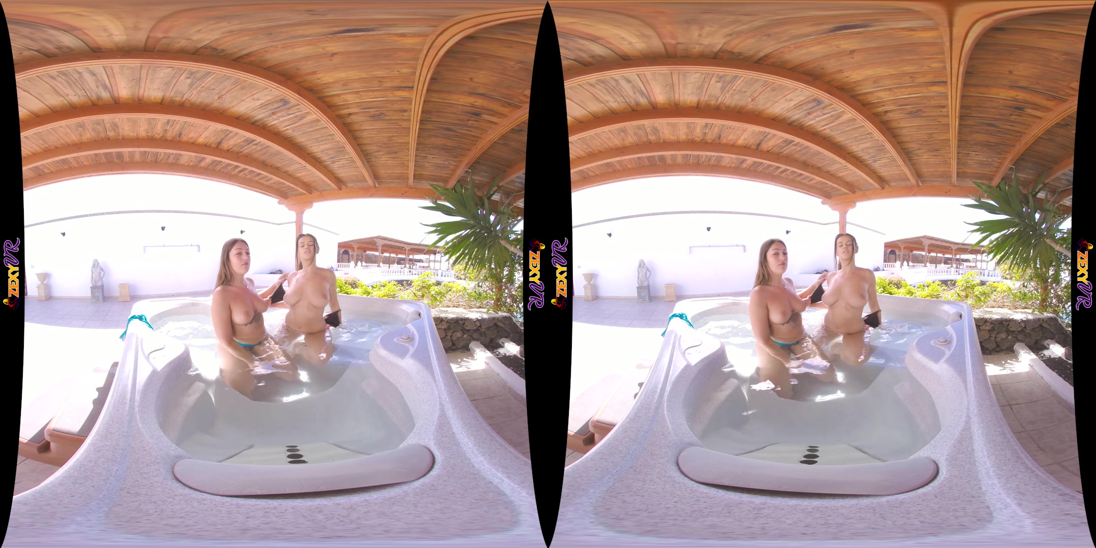 Hot Tub Beauties featuring Amelia B, Jane - ZexyVR