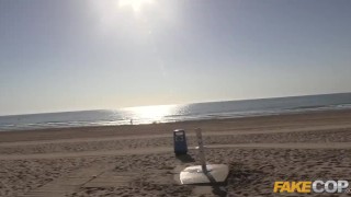 FakeCop Policeman has outdoor anal sex with Italian slut