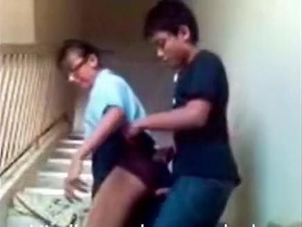 Asian student 18+ Doggystyle Quickie