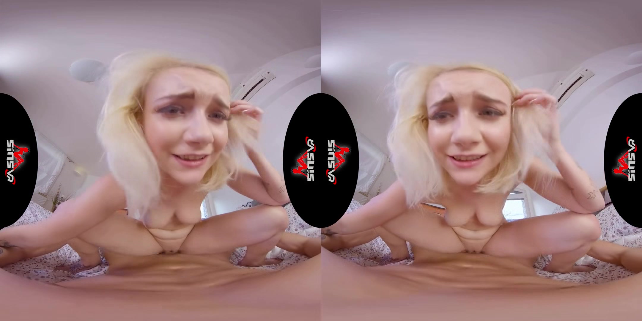 Breakfast - 3D version; Sexy Blonde Virtual Girlfriend Marylin Sugar in VR