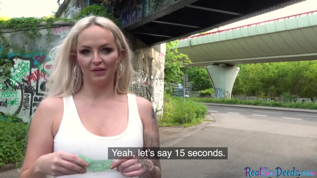 Busty blonde eurobabe gets paid to jerk and ride POV dick