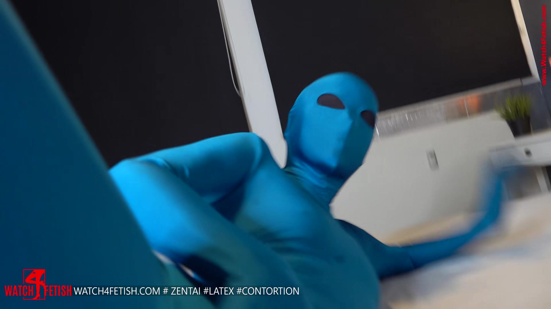 Enjoy the Zentai doll spoiled with new toy