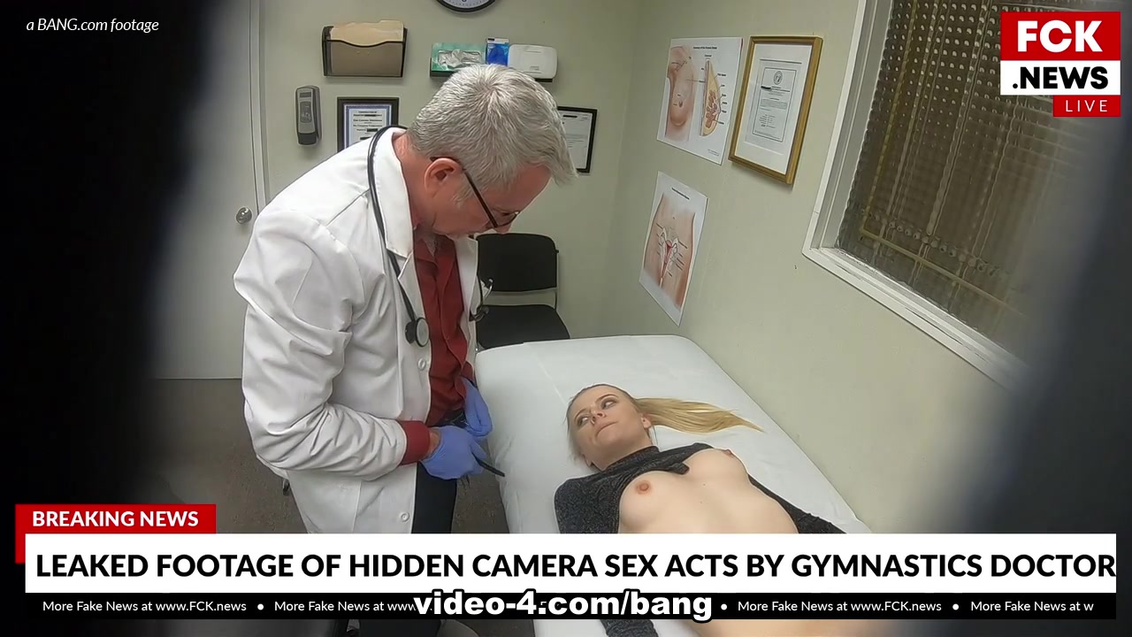 Paris White is a cutie gymnast that gets an internal exam from her Doc - BangFakeNews