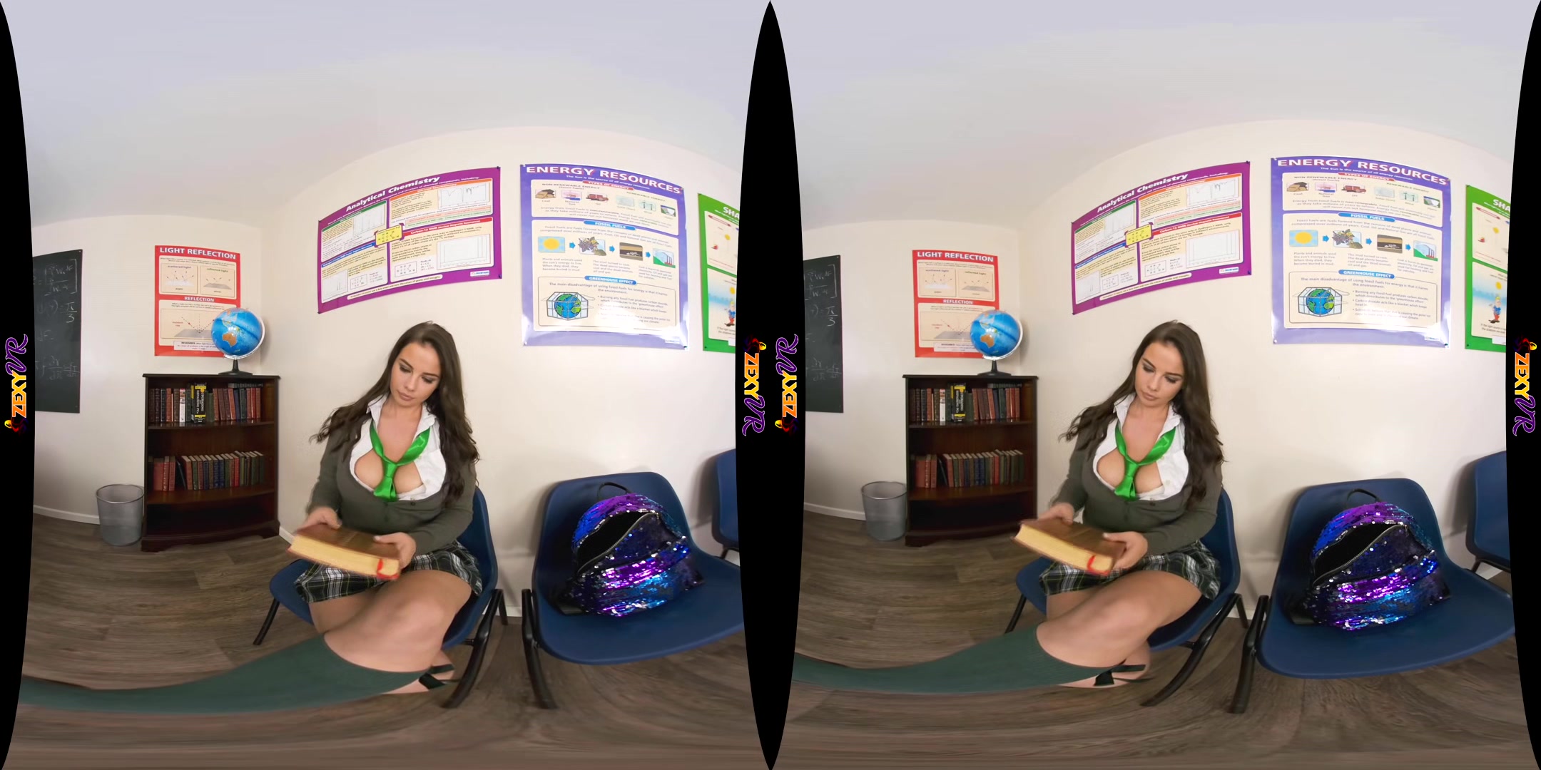 Back To School - Huge Tits School Solo - Sexlikereal