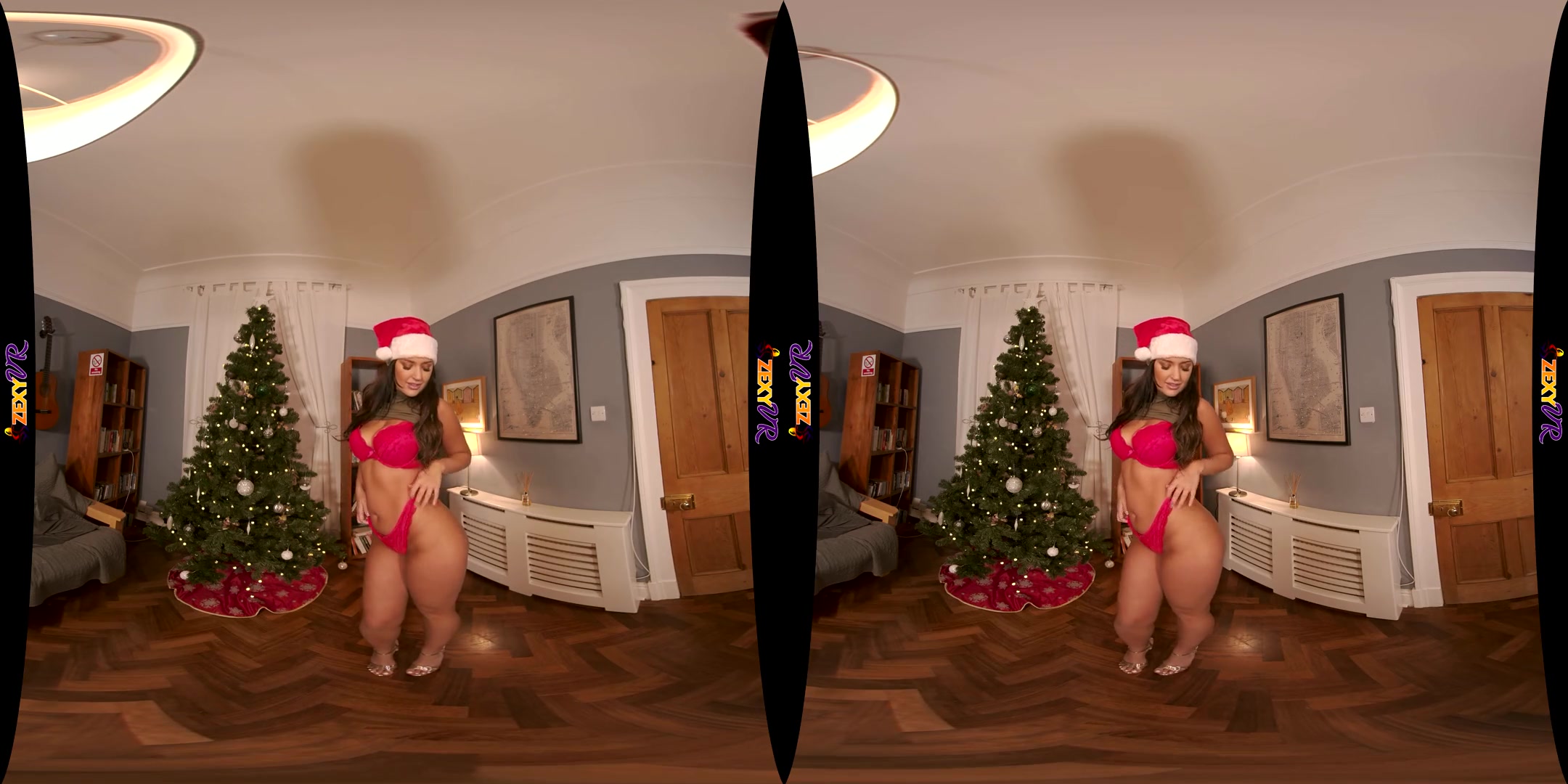 Christmas Came Early - Curvy Striptease Big Tits Big Ass