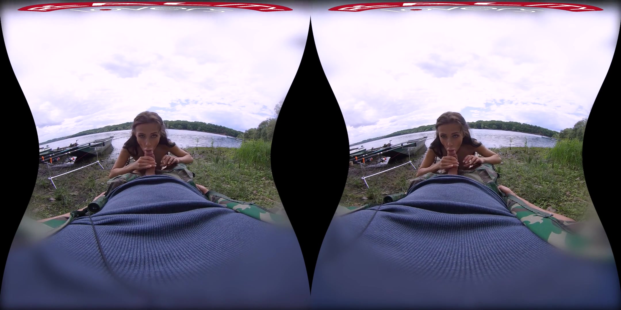 Fisherman's Friend got Sucked - Busty teen 18+ Babe Fucks by the Lake