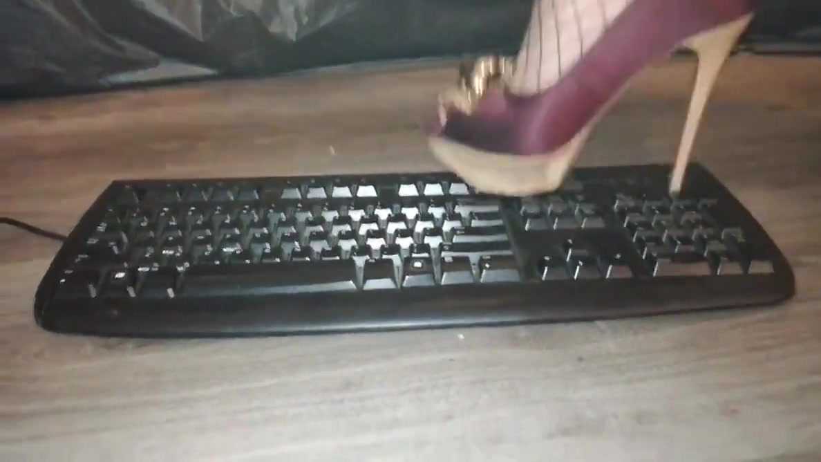 Crush Keyboard With Sexy High Heels