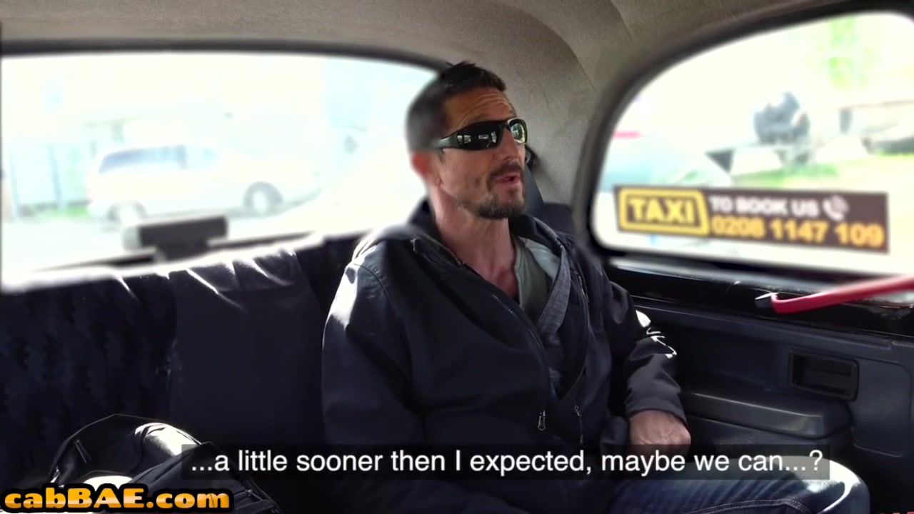 Smalltit european cabbie gets creampied by passenger