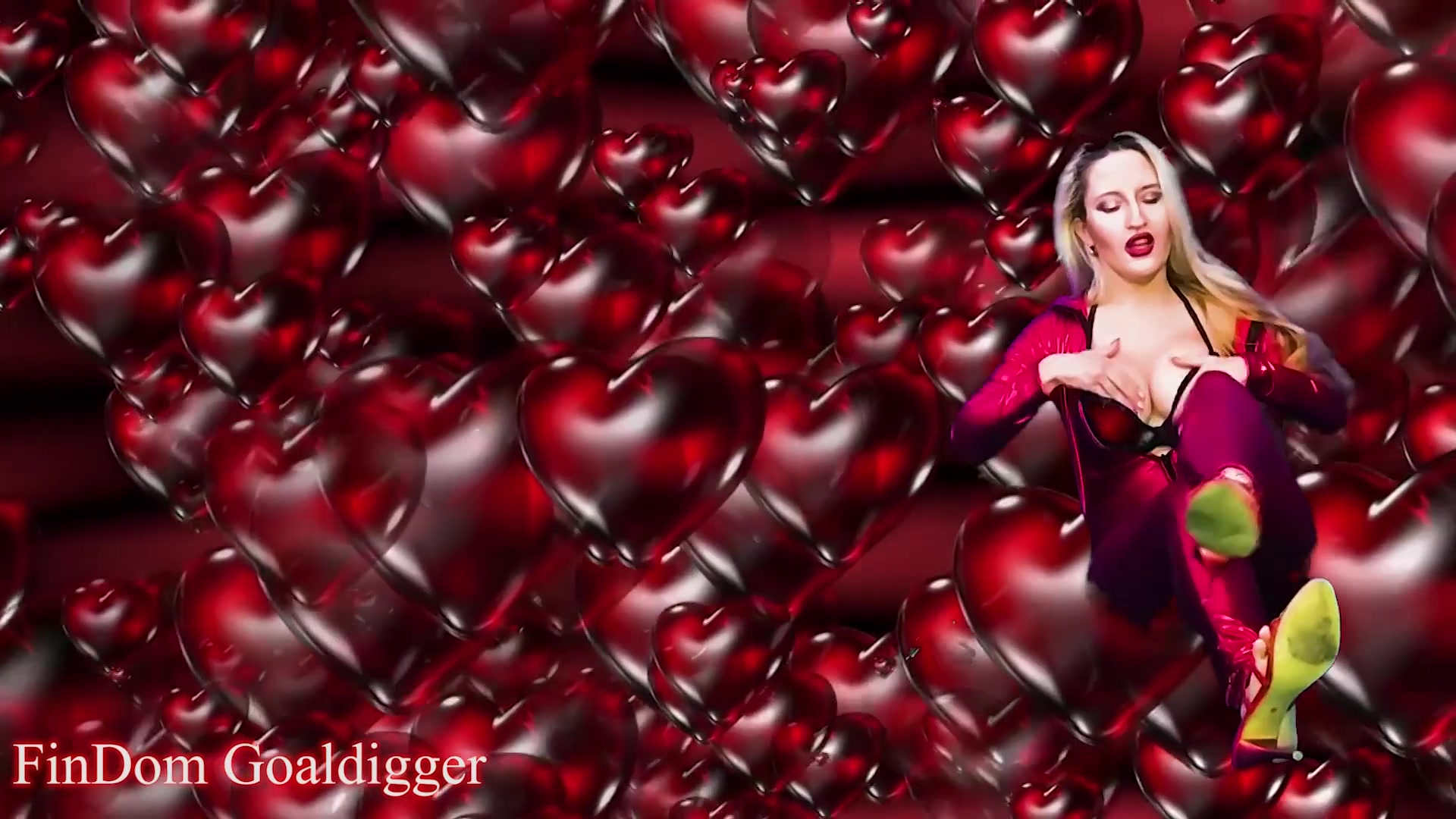 Jerk Off On My Sexy Red Catsuit Before Locked In Chastity - Sex Movies Featuring Findom Goaldigger