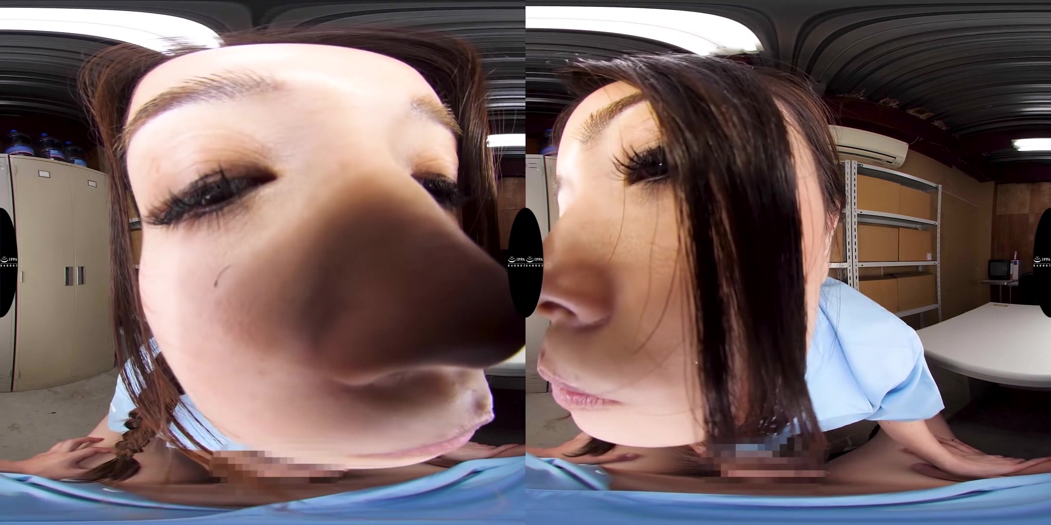 The Convenience Store Clerk is a Slut - Asian Teen Riding Dick at Work