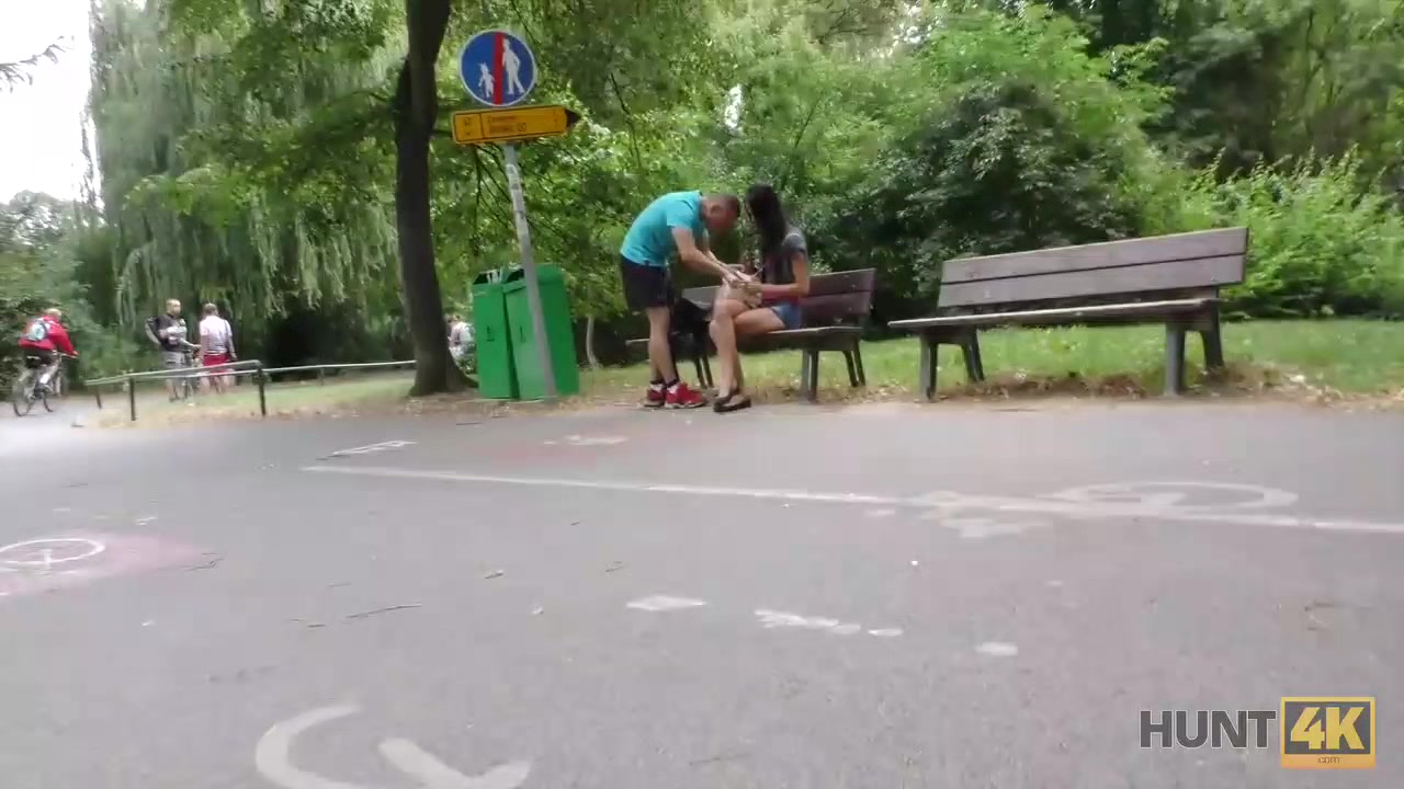 HUNT4K. Slut covered in jizz after nice sex for money with rich man