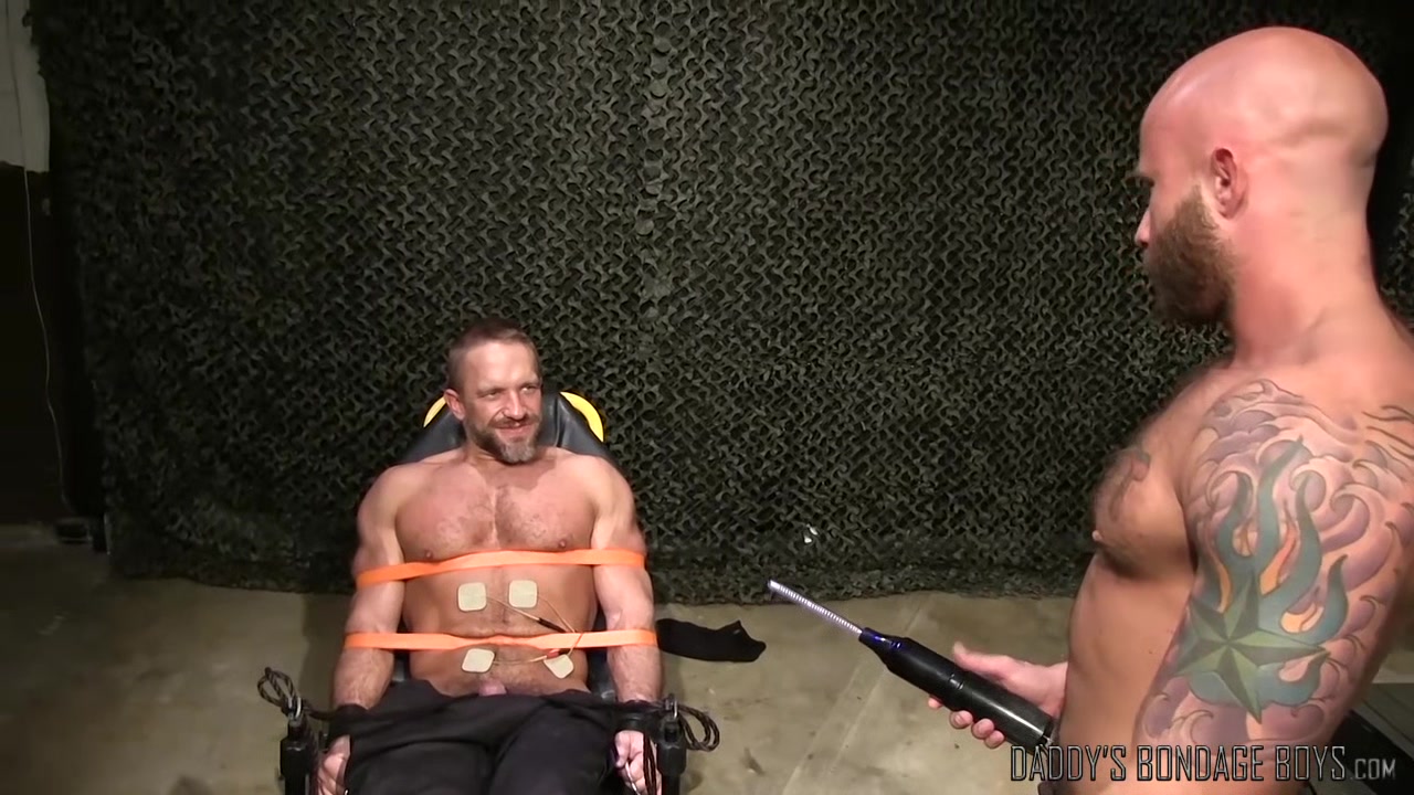 Big Guy Dirk Caber Tased And Slapped While Tied Up