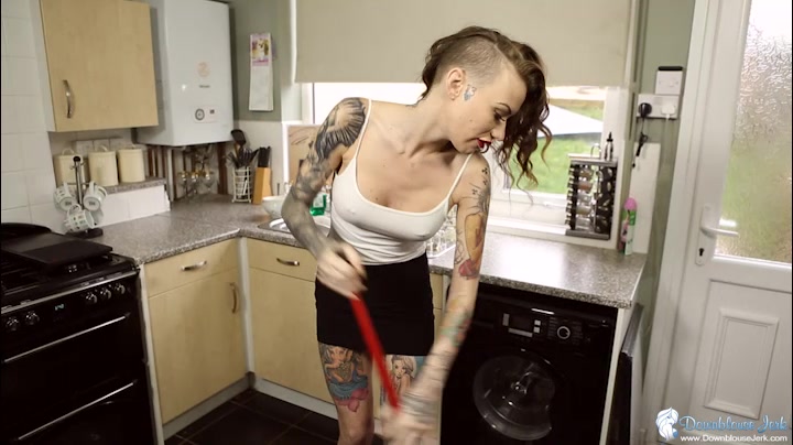 Becky Holt in Make A Mess - DownblouseJerk