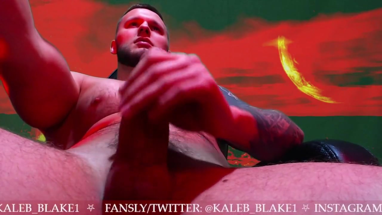 Master Kaleb Blake1 Jerking Off His Cock On