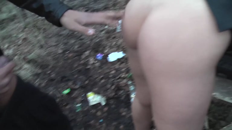 Outdoor pickup sex with a busty babe