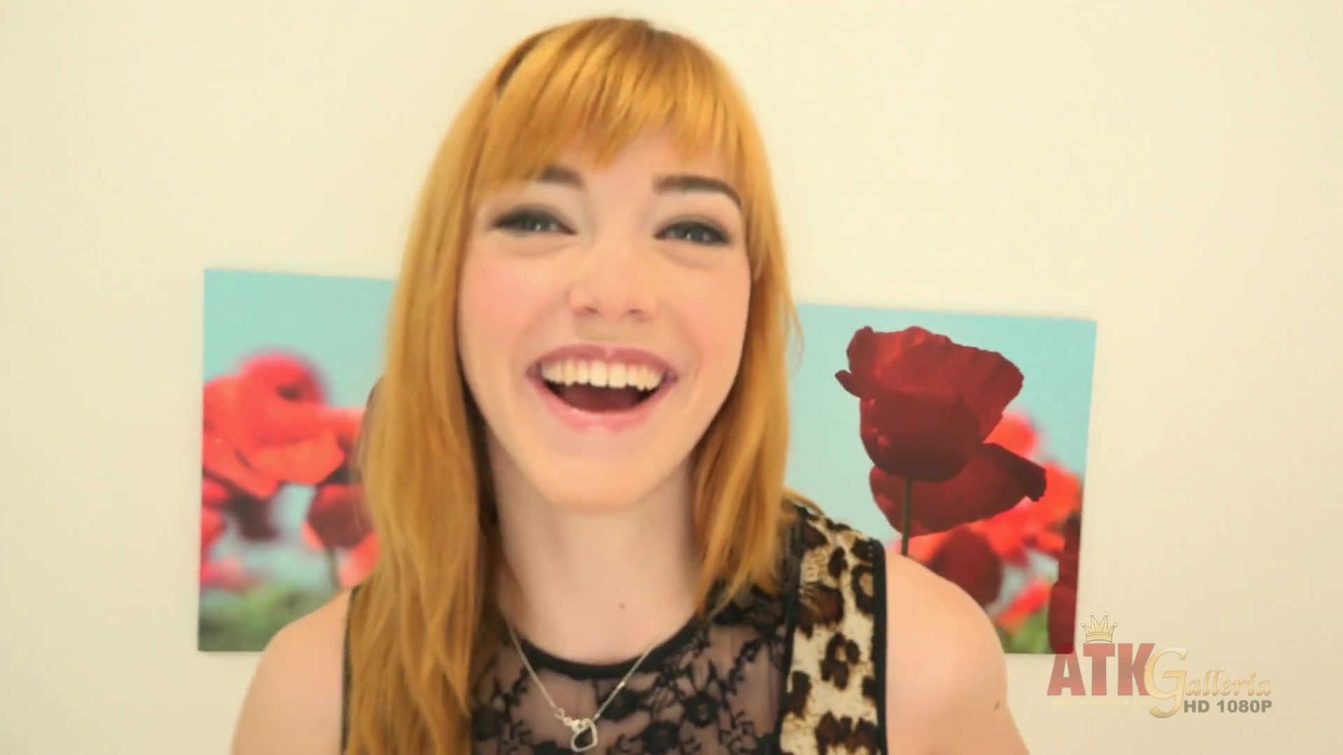 Anny Aurora enjoys posing for the camera at casting